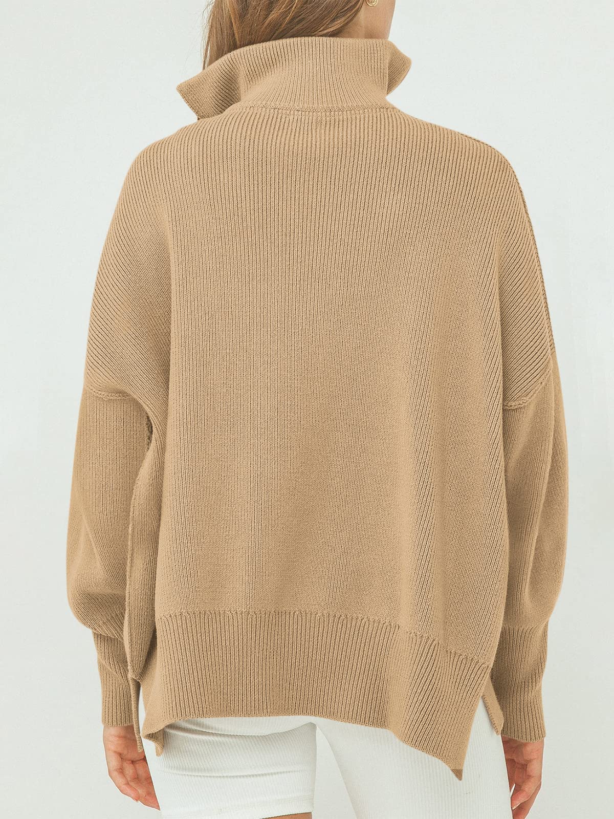 CozyZip™ – Women's Oversized Quarter Zip Sweater Pullover